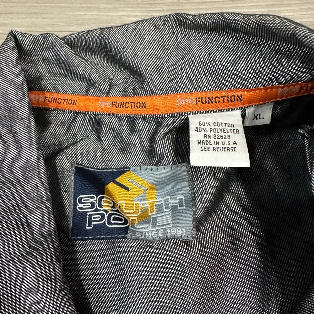 South Pole Men’s Denim Vest- XL - Picture 4 of 6